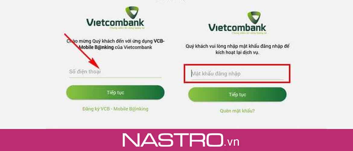 Quên số tài khoản Vietcombank